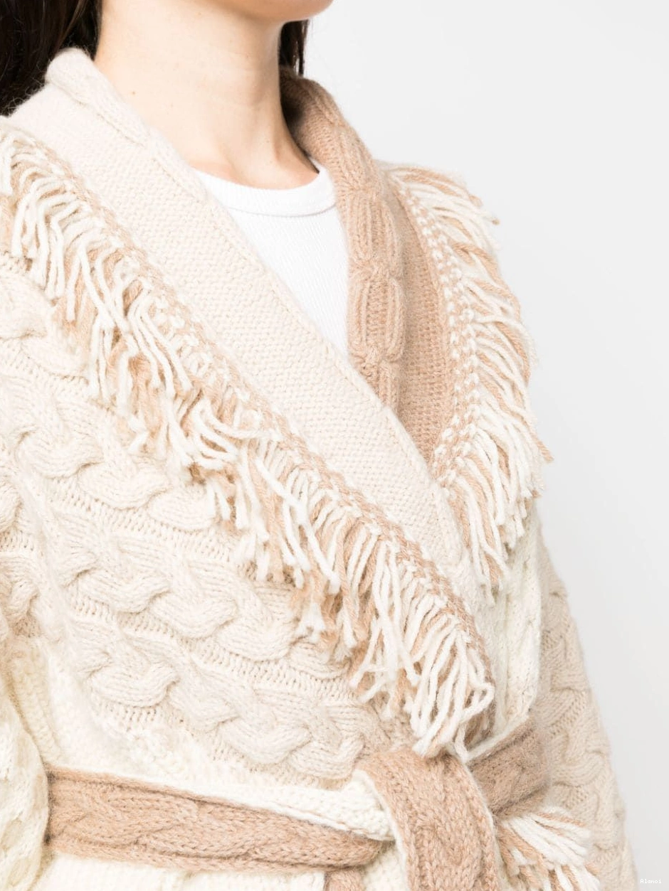 Affordable Alanui Women wool Glacier cardigan Talking 0727
